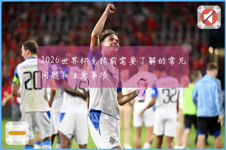 2026世界杯竞猜前需要了解的常见问题和注意事项